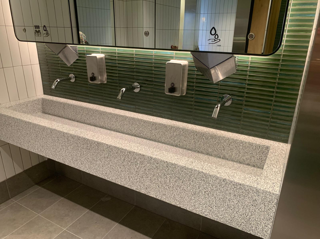 Onvanti Sensor Tap (Wall Mounted) for Commercial or Public Bathrooms Mains or Battery Operated Bronte SF1113