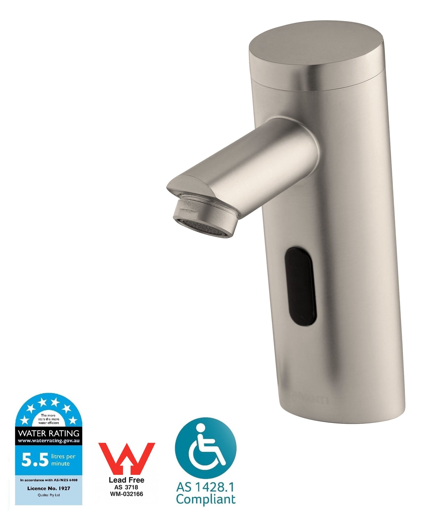 Onvanti Freshwater SF1107 Touchless Sensor Tap | Hob Mounted | Mains & Battery | 6 Star WELS | DDA Compliant