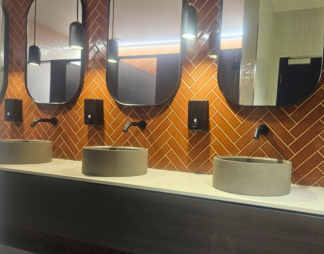 Onvanti Sensor Tap (Wall Mounted) for Commercial or Public Bathrooms Mains or Battery Operated Bronte SF1113