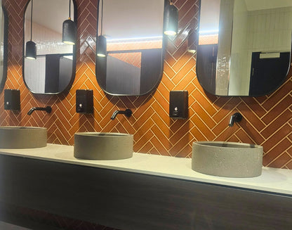 Onvanti Sensor Tap (Wall Mounted) for Commercial or Public Bathrooms Mains or Battery Operated Bronte SF1113