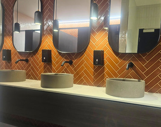 Onvanti Sensor Tap (Wall Mounted) for Commercial or Public Bathrooms Mains or Battery Operated Bronte SF1113