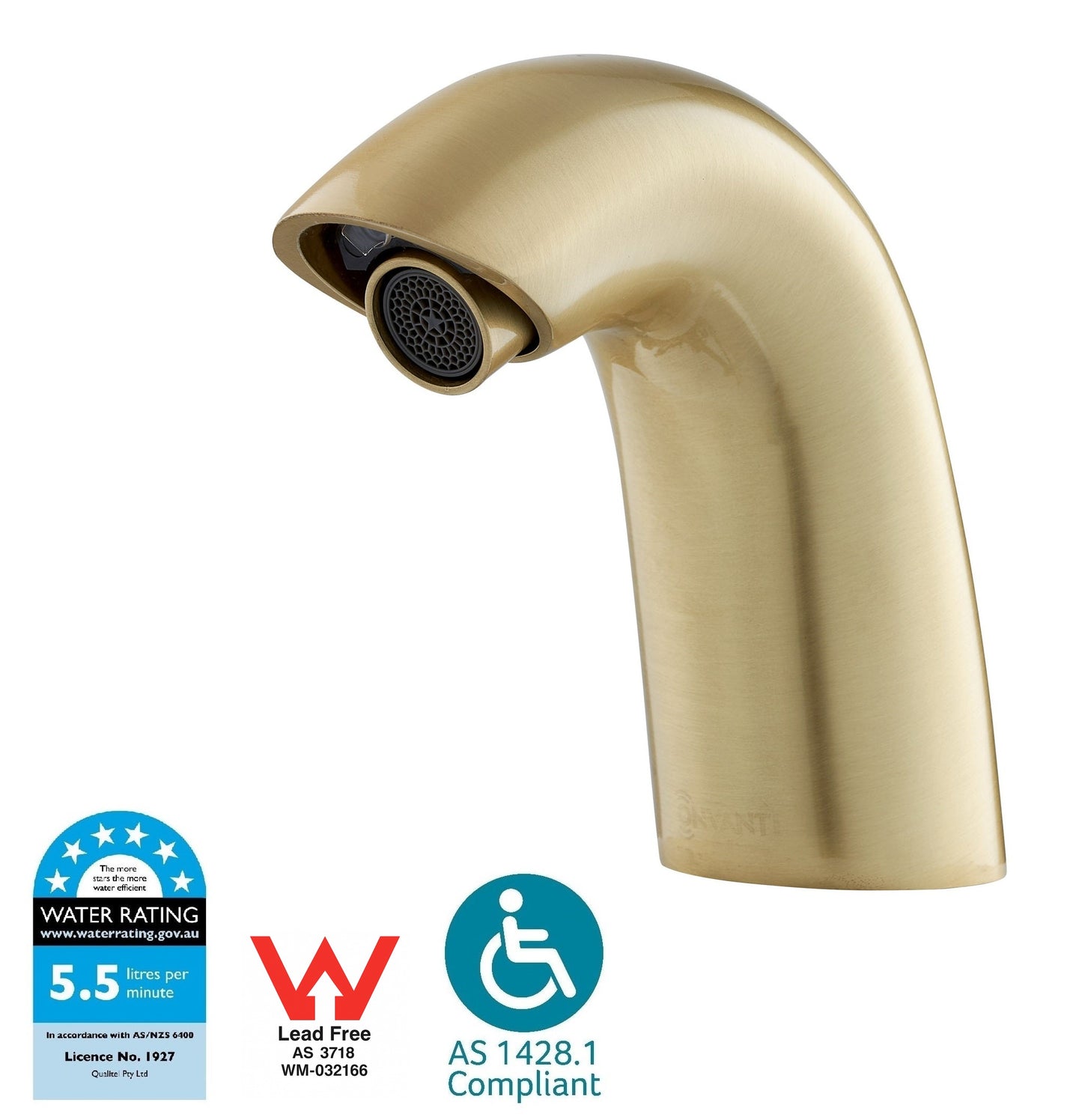 Onvanti Balmoral SF1002 | Touchless Basin Sensor Tap – Hob Mounted | 5.0 L/min | Mains or Battery | DDA Compliant