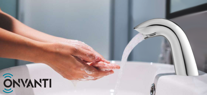 Onvanti Sensor Tap for Commercial or Public Bathrooms Mains or Battery Operated Balmoral SF1002