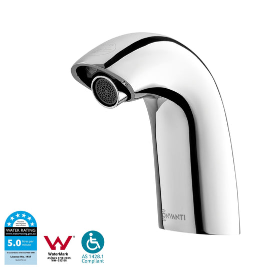 Onvanti Sensor Tap for Commercial or Public Bathrooms Mains or Battery Operated Balmoral SF1002
