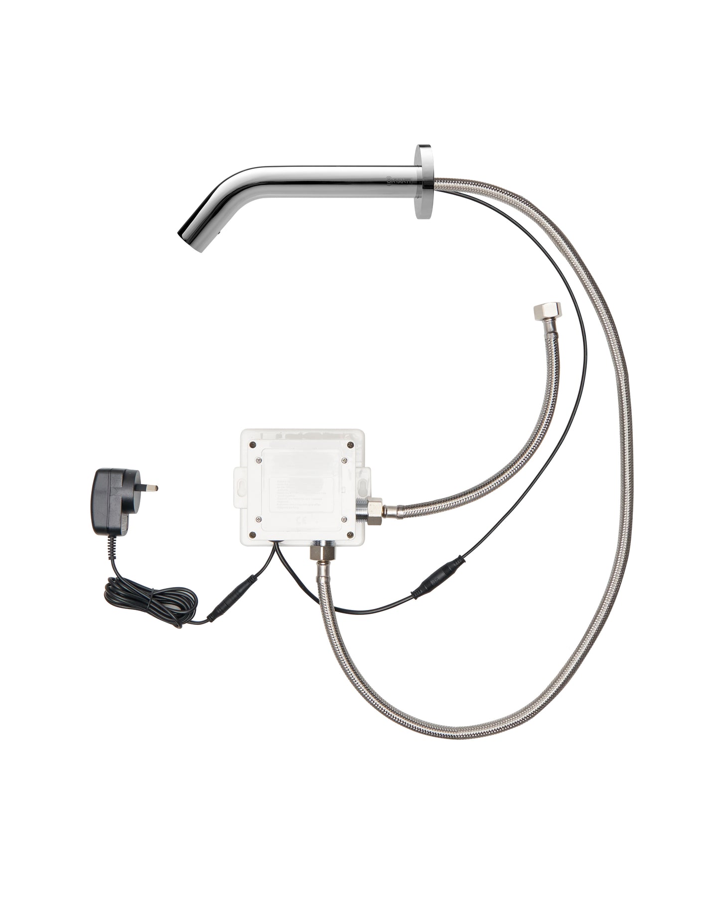 Onvanti Sensor Tap (Wall Mounted) for Commercial or Public Bathrooms Mains or Battery Operated Bronte SF1113